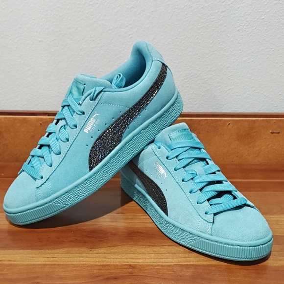 Puma Suede Aqua Lace Up Sneakers - Picture 1 of 15